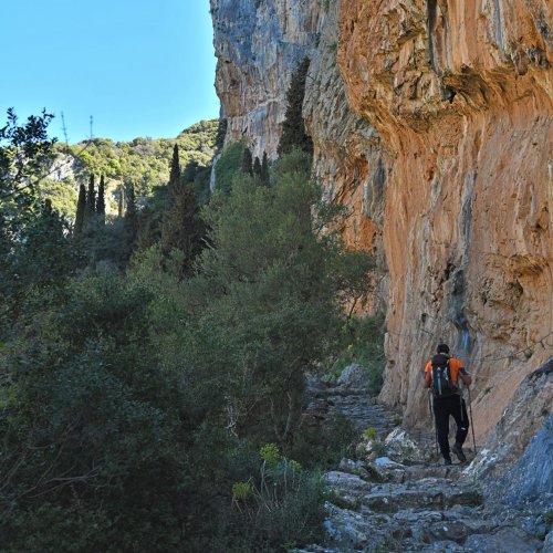 Trekking in the mountainous heart of the Peloponnese