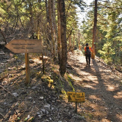 Trekking in the mountainous heart of the Peloponnese