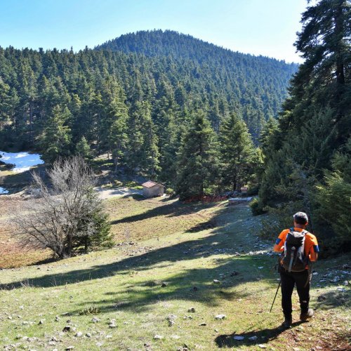 Trekking in the mountainous heart of the Peloponnese