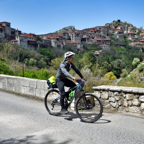 Mountain bike touring in Arcadia